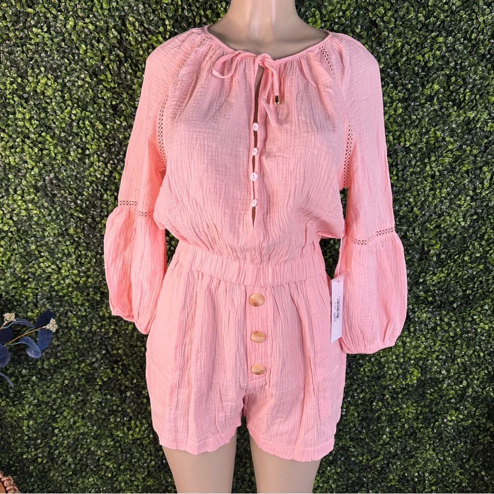 Nwt bishop‎ + young Peach Playa Romper